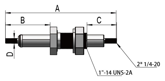 E-Beam 12 kV Baseplate Feedthrough