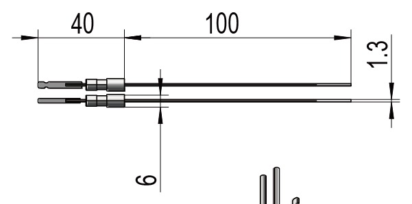 Type K Thermocouple Feedthrough view 2